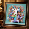 Butterfly Flower I 5D Partial Drill DIY Diamond Painting Kit 30*30cm