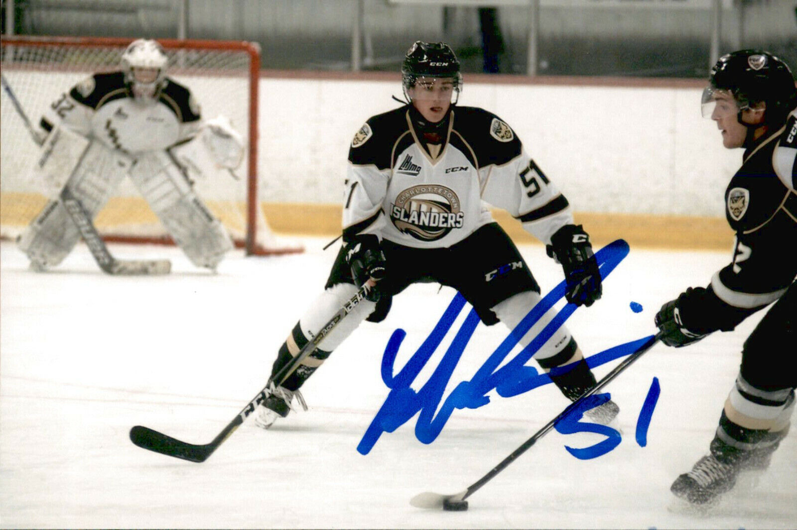 Lukas Cormier SIGNED 4x6 Photo Poster painting CHARLOTTETOWN ISLANDERS VEGAS GOLDEN KNIGHTS #2