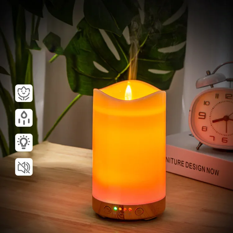 Candle Aroma Humidifier Night Light - Appledas