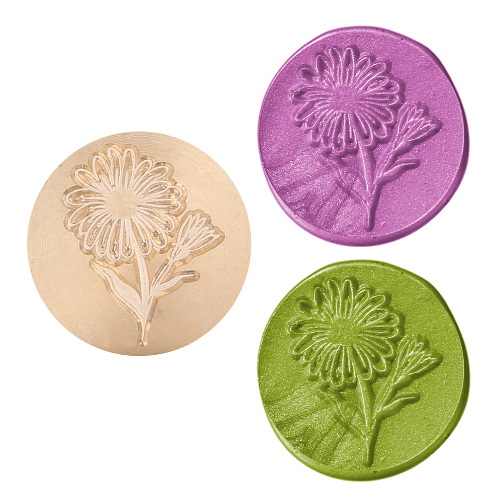 

25mm Flower Sealing Wax Stamp Head - Wax Seal Stamp, 501 Original