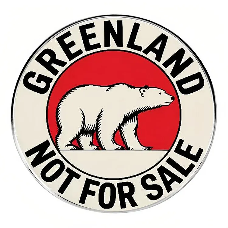 Unisex Greenland Not For Sale Brooch