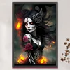 Skull Girl-11CT Stamped Cross Stitch 40*60cm