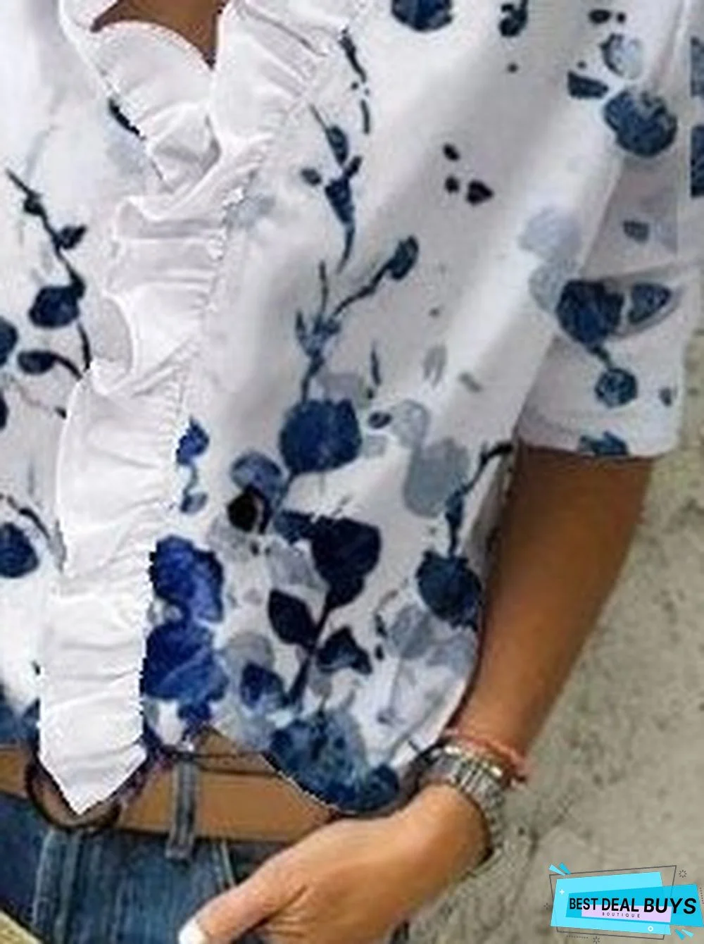 Casual Cotton Long Sleeve Shift Tops