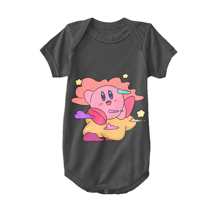 Kirby Sitting On A Star, Kirby Baby Onesie