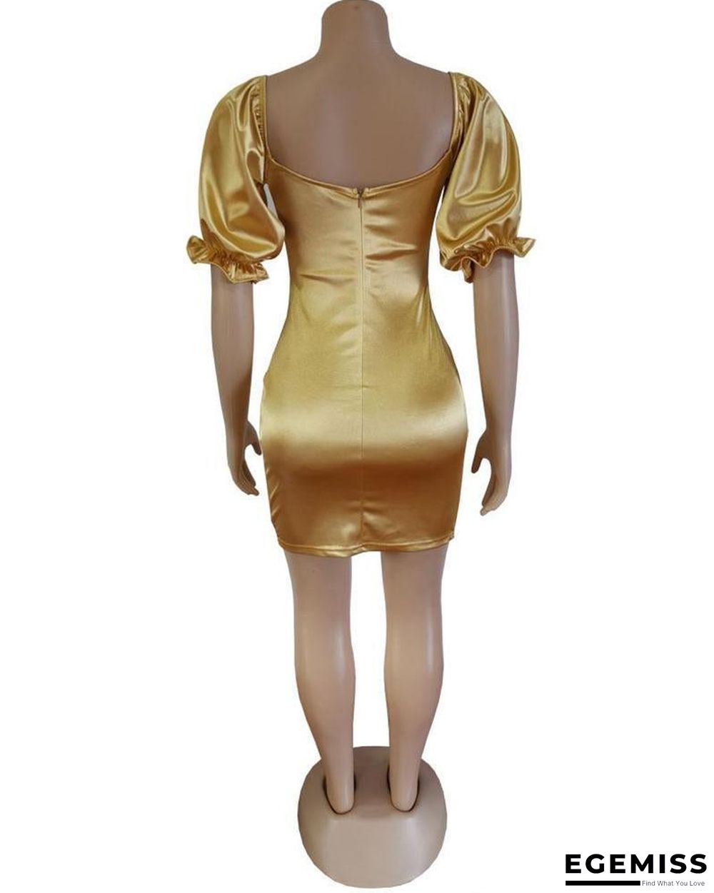 Solid Open Back Bodycon Dress | EGEMISS