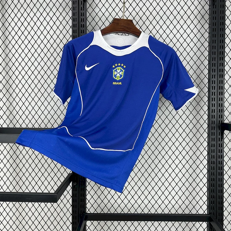 Brazil 2004 Retro Away Soccer Jersey