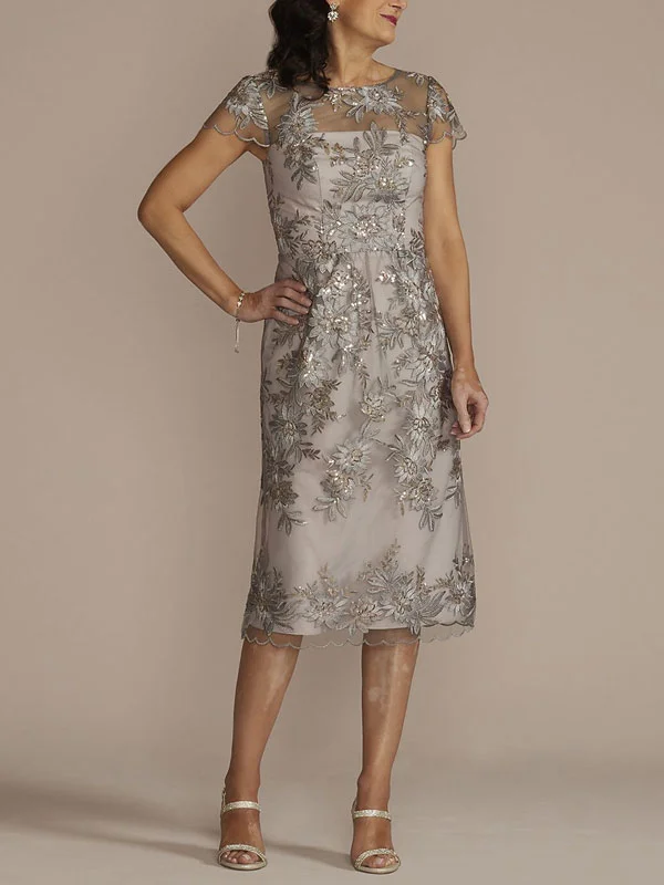 temperament simple embroidery wedding women's dress 