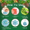 12pcs Special Shape Diamond Drawing Snowman Christmas Santa Hanging Ornament Kit