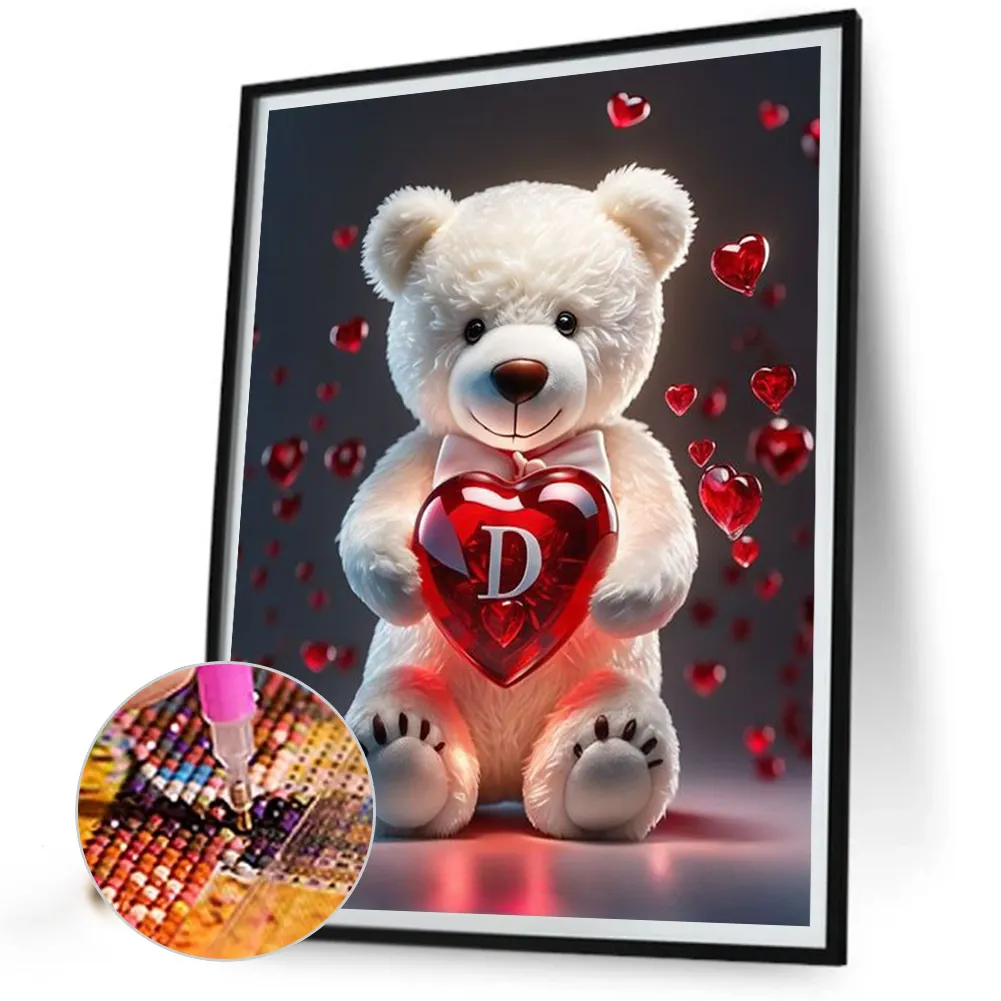Diamond Painting - Full Square Drill - Bear Love D(Canvas|35*45cm)