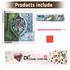 Diamond Painting -DIY Round Drill Wolf(40x40cm)