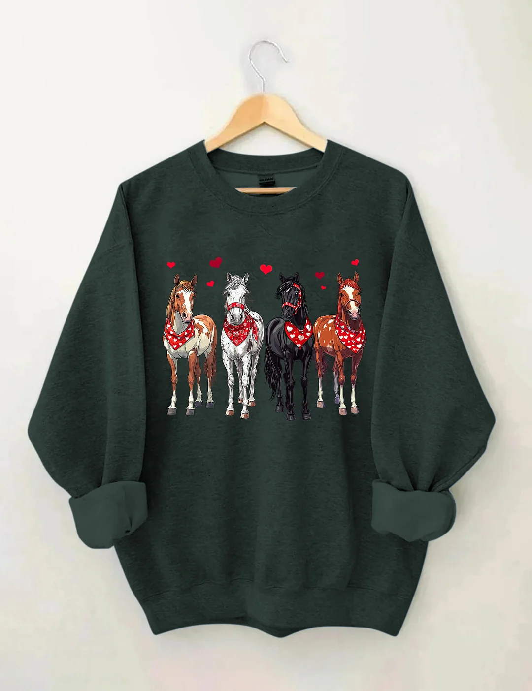Valentine Horse Sweatshirt