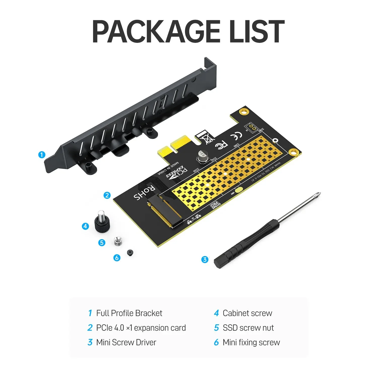 M.2 PCIE Adapter PCIe 4.0 X16 Til 4 Port M.2 NVMe Med Køleblæser NVME