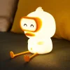 Diving Duck Cute Night Light Bedside Table Lamp