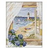 Sea View - 14CT Stamped Cross Stitch Kit(40x33cm)