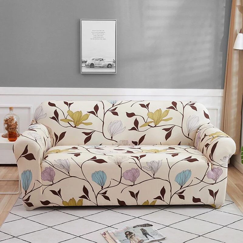 Athvotar Printing Elastic Slipcovers Stretch Sofa Covers for Living Room Corner Couch Cover Sectional Armchair Cover 1/2/3/4 seat