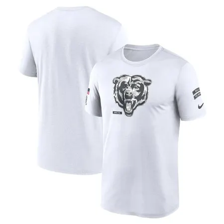 Men's Chicago Bears  White 2024 Salute To Service Legend Performance T-Shirt