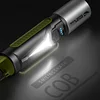 Portable Zoom Flashlight with Hook USB Rechargeable Waterproof