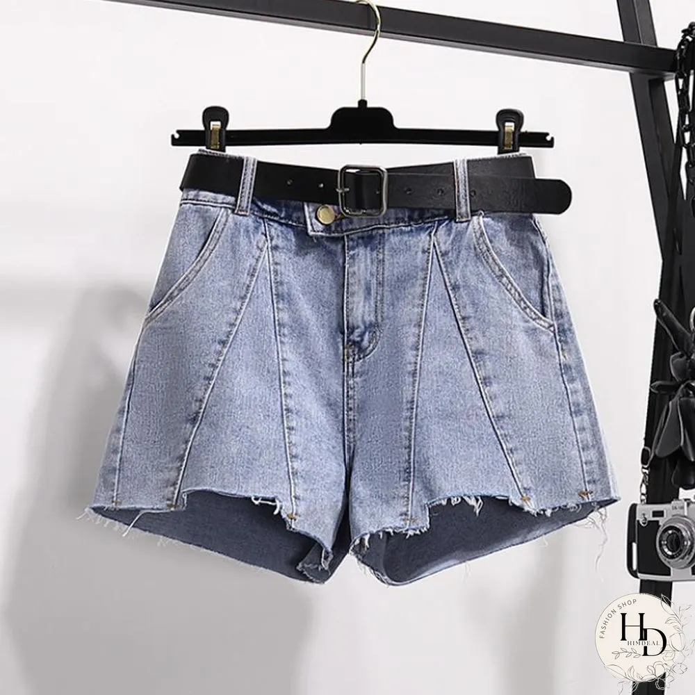 Vintage Floral Blouse+ Denim Shorts P16182