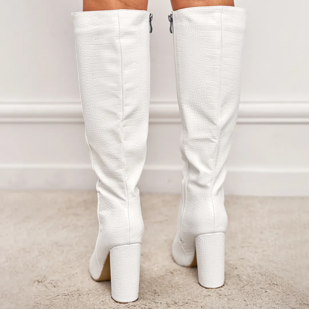 Yyvonne Boots High-Heeling Coarse And Straight Boots In The Boots Fashion Boots Knight Boots