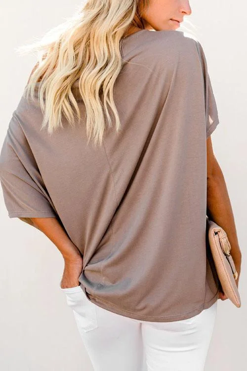 Off Shoulder Casual Loose Top