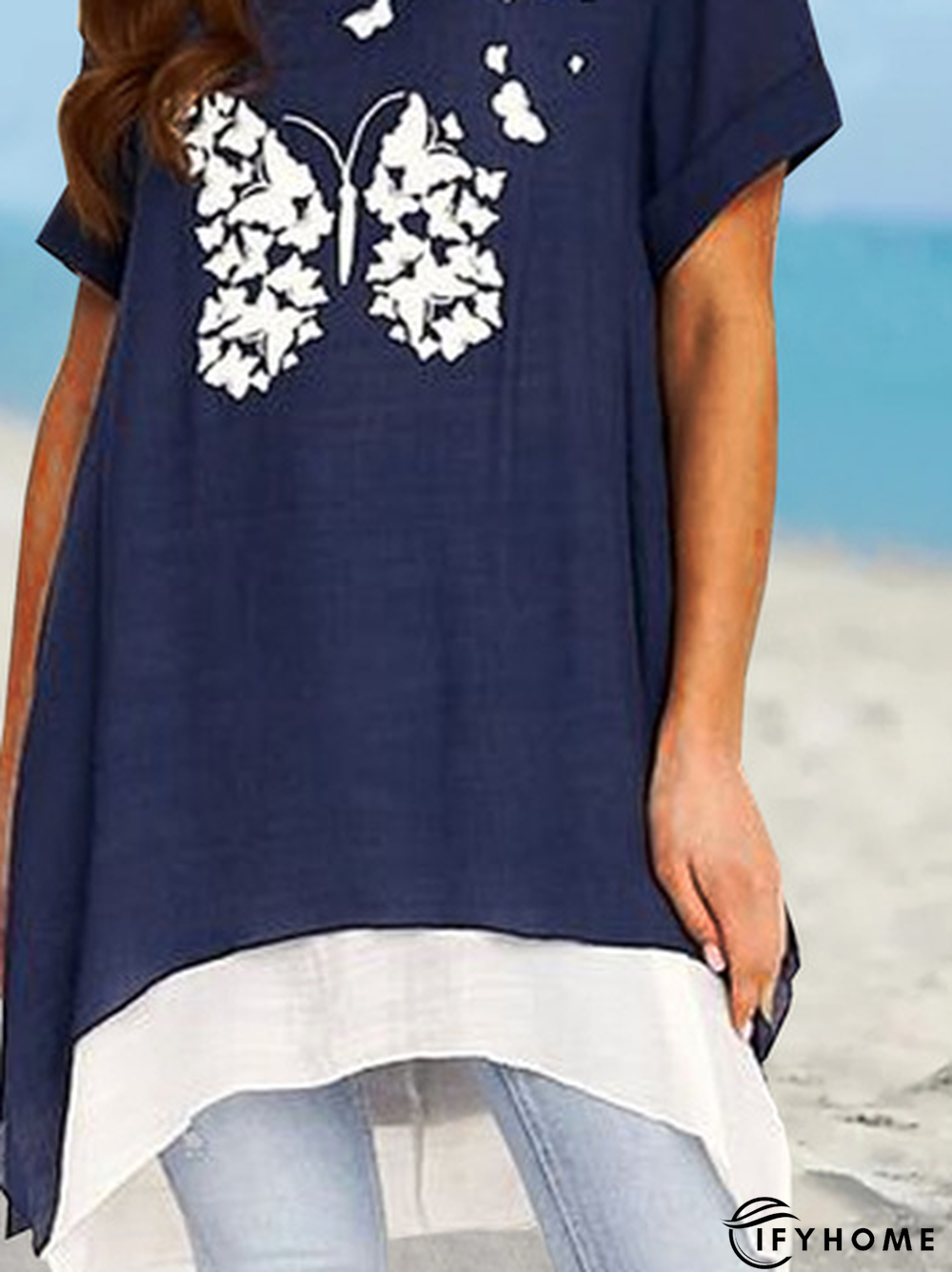 Casual Loose Butterfly T-Shirt | IFYHOME