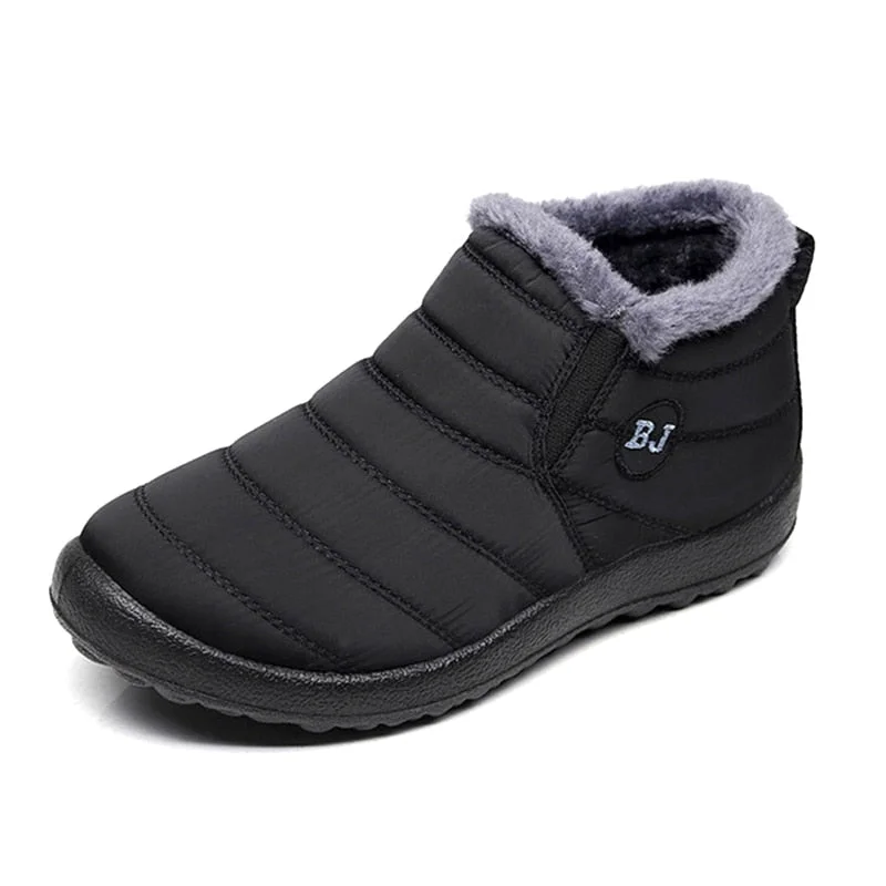Men Boots Winter Plus Size Men Shoes Warm Fur Snow Boots Plush Inside Shoes Black Winter Boots For Men Waterproof Mans footwear