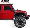 AMK 2Pcs Metal Snow Chain Anti-skid Winter Outdoor Wheels Upgrade for 1/10 RC Crawler TRX4 SCX10 Capra D90 TF2 CC01 86100