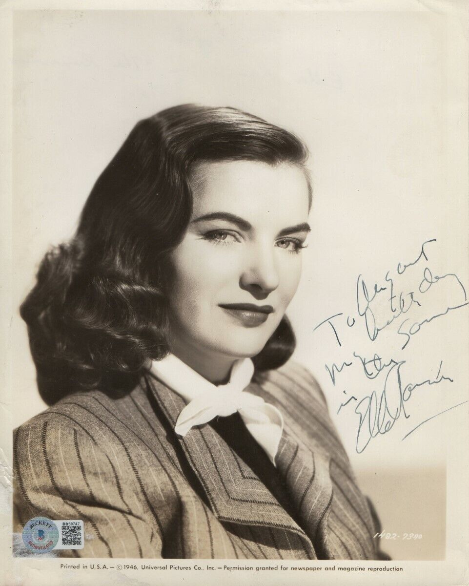 Ella Raines Signed Autographed 8X10 Photo Poster painting Legendary Actress BAS BB59747