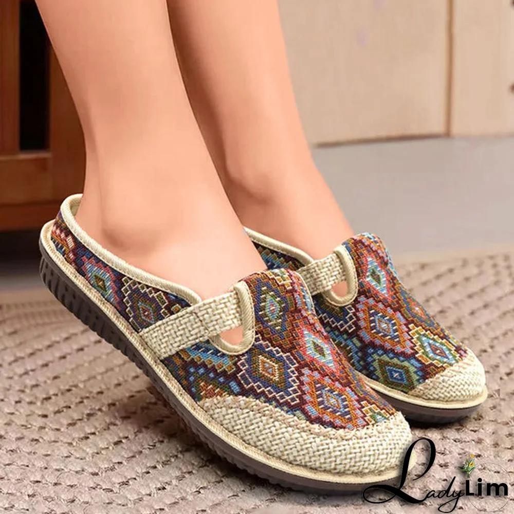 Ethnic Style Casual Slippers