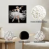 (25x25cm)DIY Ballet Girl Framed Handmade Pearl Painting Art Craft Kit Living Home Decor