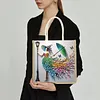 Jupe color&eacute;e pour dame, sac tote DIY &agrave; peinture en diamant pour femmes adultes, kit de peinture en diamants, sac &agrave; main pour le shopping occasionnel, voyage, cadeau &agrave; usage quotidien