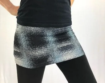 pornhint Pornhint Martine Plaid Sweater Knit Ski Bum - over-skirt for leggings
