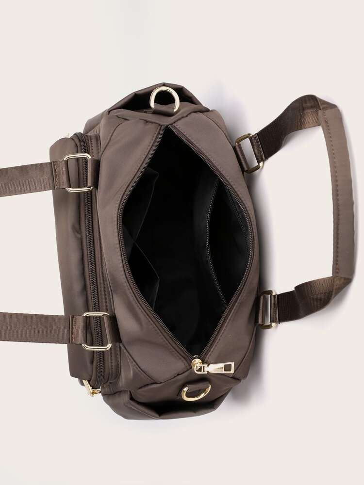 Pocket Front Top Handle Tote Bag