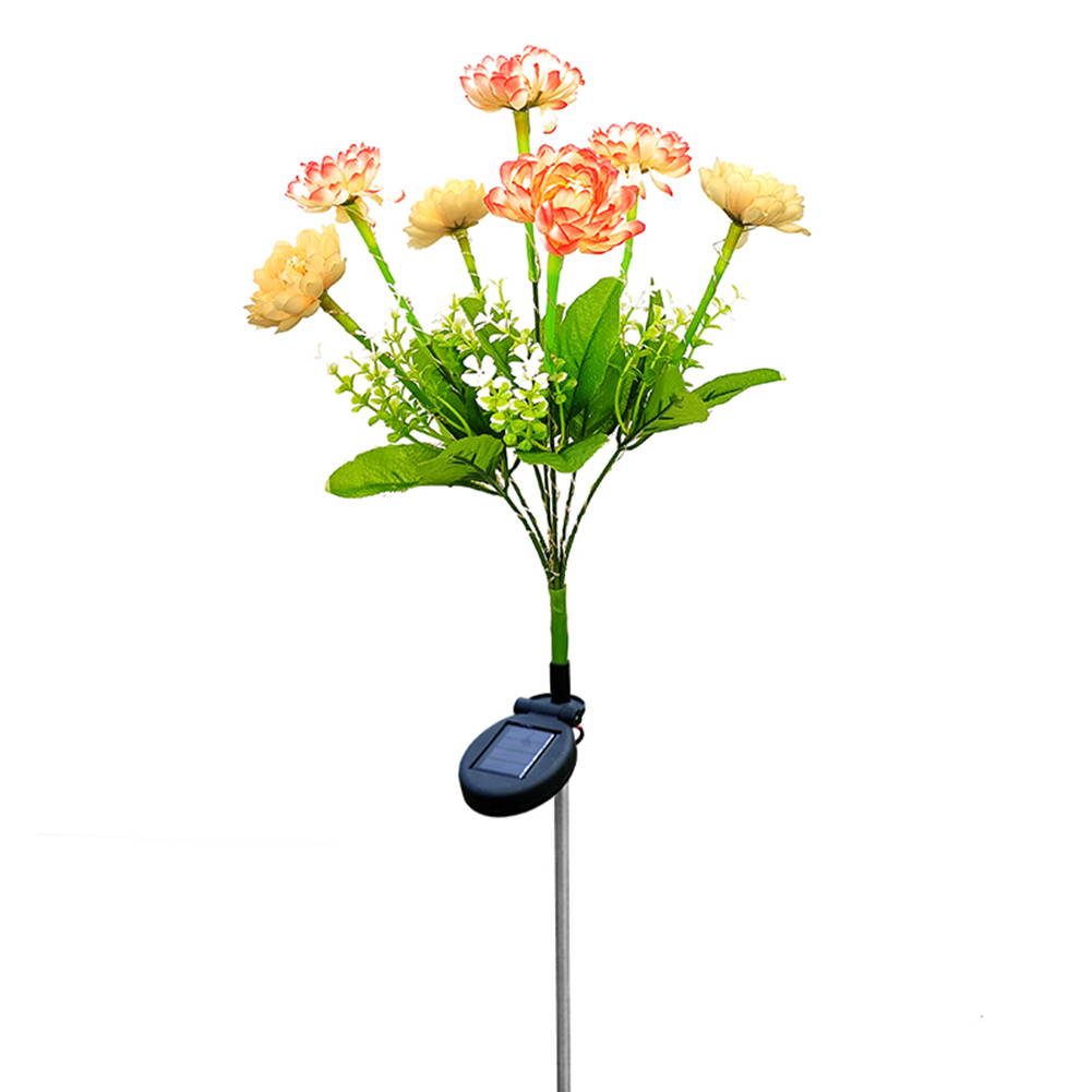

LED Solar Light Outdoor Garden Snow Lotus Flower Lawn Landscape Stakes Lamp, 501 Original