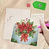 6pcs DIY Christmas Atmosphere 3D standing Diamond Painting Greeting Card