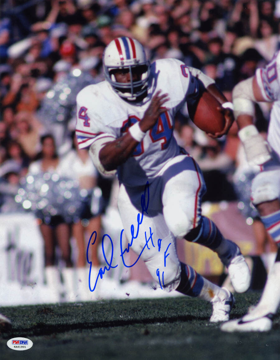 Earl Campbell SIGNED 11x14 Photo Poster painting + HOF 91 Houston Oilers ITP PSA/DNA AUTOGRAPHED