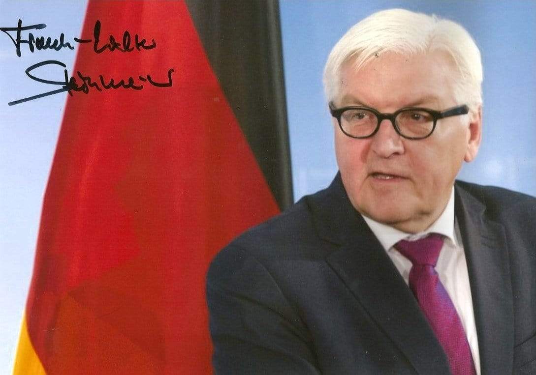 Frank-Walter Steinmeier PRESIDENT OF GERMANY autograph, In-Person signed Photo Poster painting