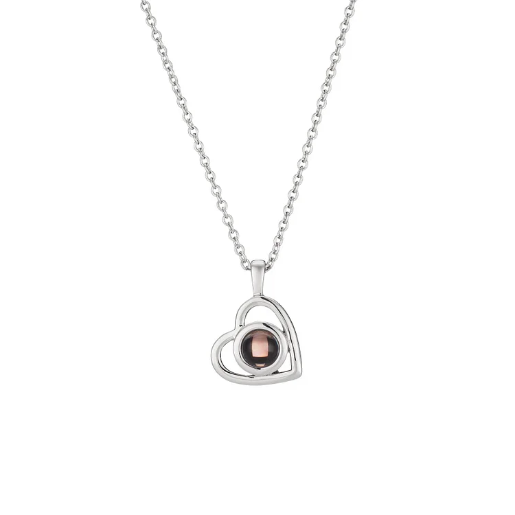 Loving Surprise Personalized Heart Photo Necklace