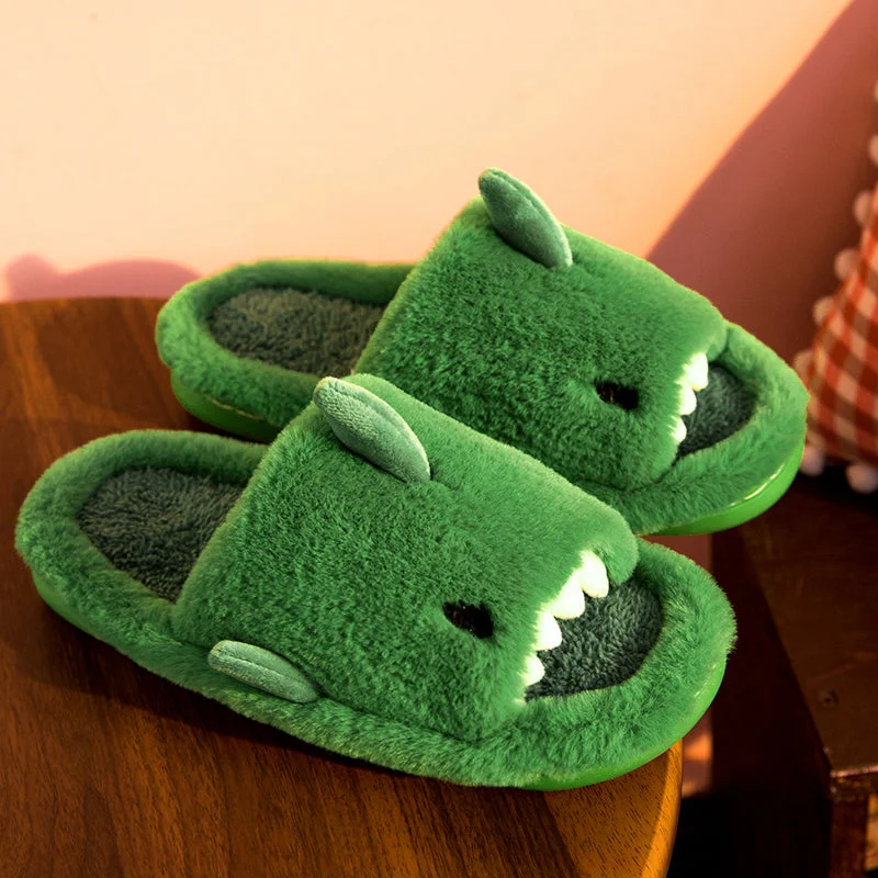 Fluffy Slippers-Big Mouth Shark