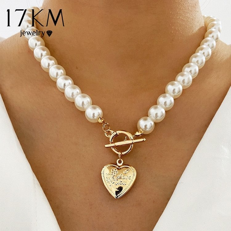 YOY-Vintage Wedding Pearl Choker Necklace
