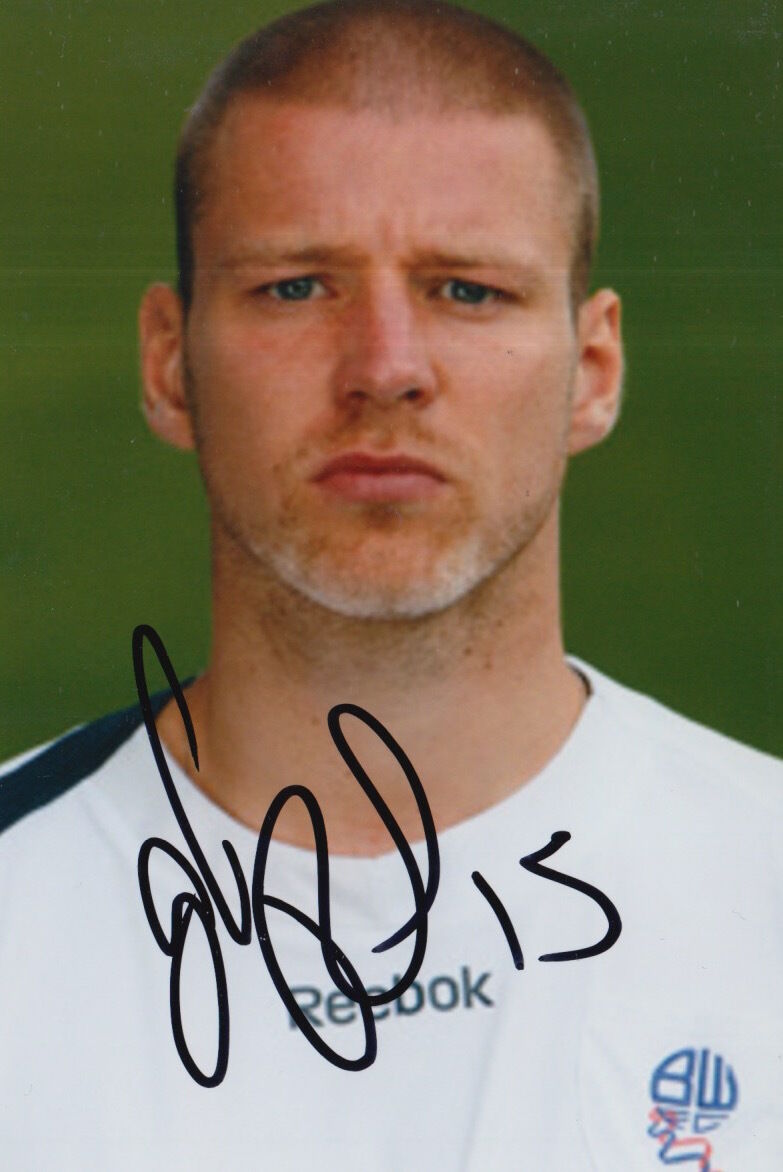 BOLTON WANDERERS HAND SIGNED GRETAR STEINSSON 6X4 Photo Poster painting.