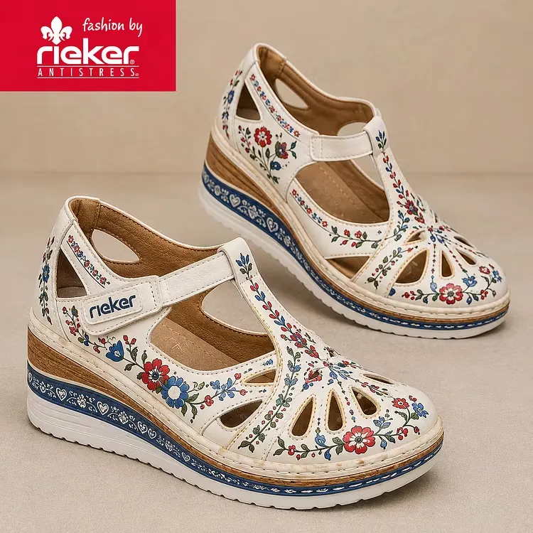 ELEGANTNI ŽENSKI SANDALI RIEKER, UDOBNI ZA LAHKO POLETJE
