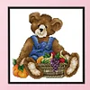 Teddy Bear-14CT Stamped Cross Stitch Kit(21*21cm)