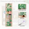 4pcs DIY Plant Diamond Painting Bookmark