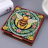 Bee Leather Diamond Painting Memo Pad Holder Mosaic Kit for Adults Beginners