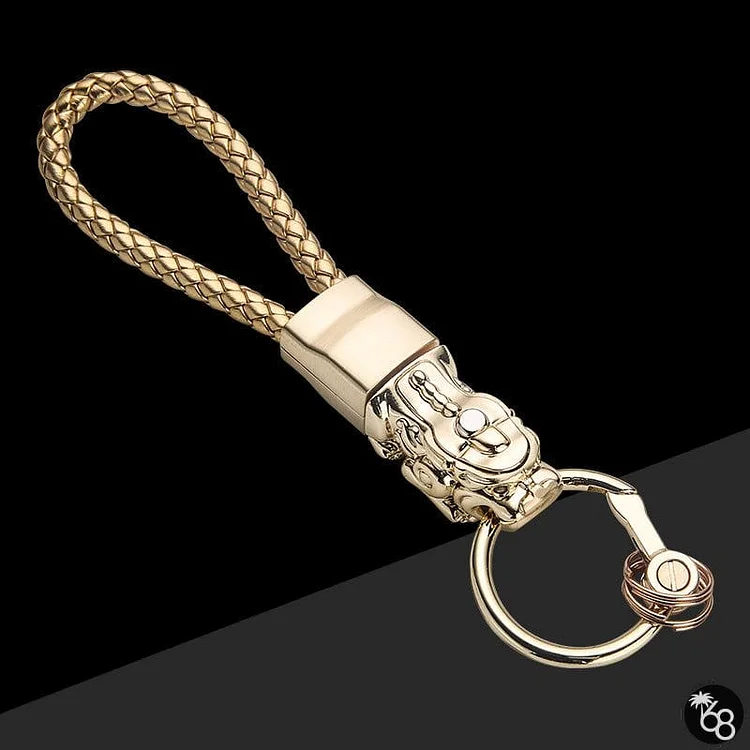 Woven Leather String Pendant Keychain Small Gift | 168DEAL