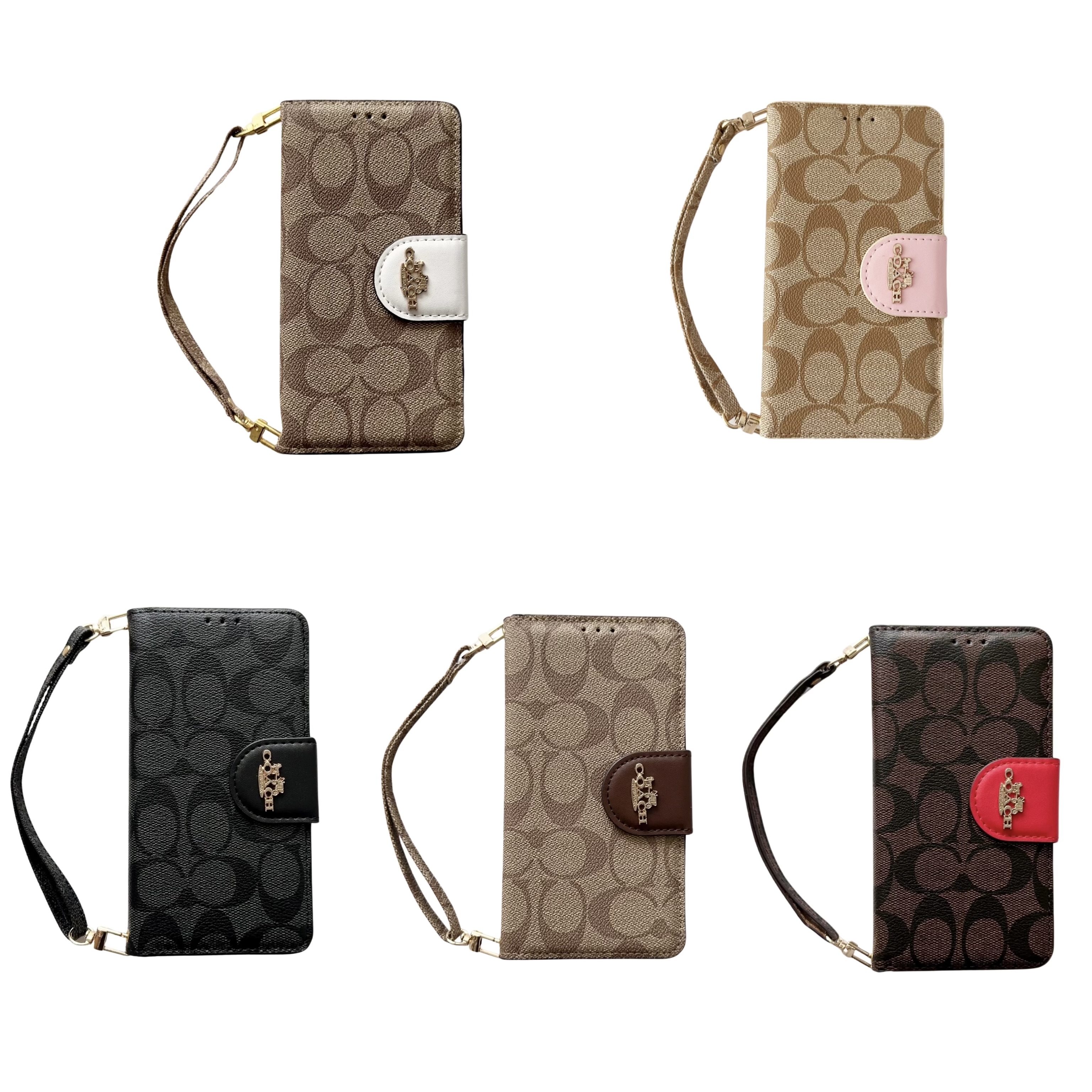 Coach Hand Wallet Apple iPhone Leather Case Safe Magnetic Attraction