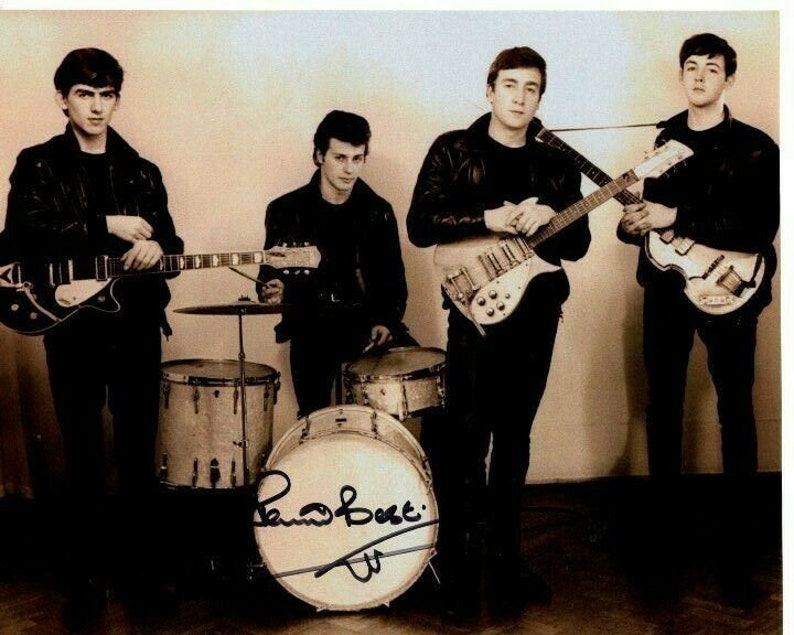 Pete best signed autographed the beatles 8x10 Photo Poster painting