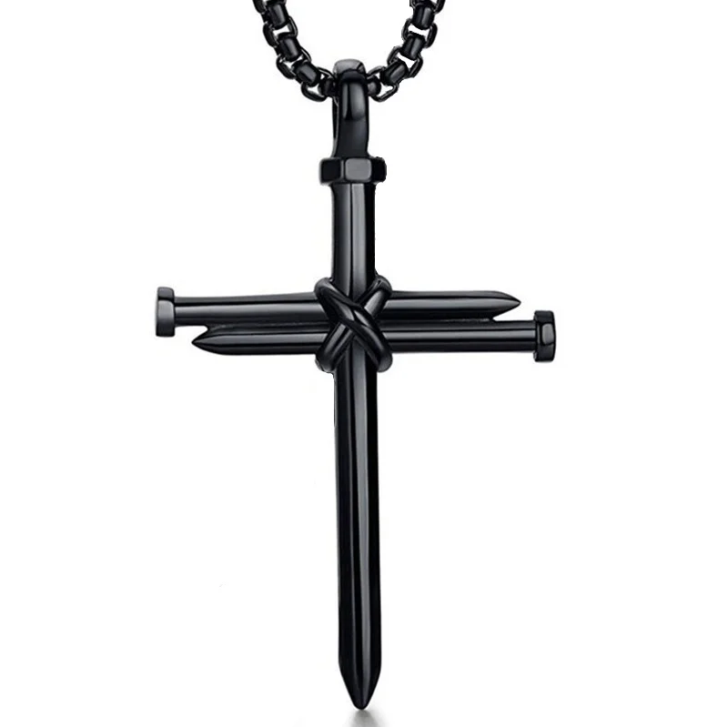 Punk Cross Necklace-barclient