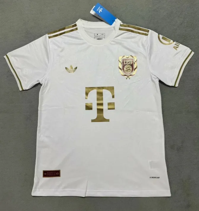 2025-26 Bayern 125th Anniversary White Jersey - Fan Edition